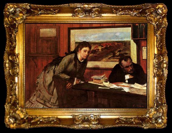 framed  Edgar Degas Sulking, ta009-2